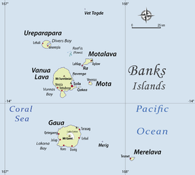 Localización en las Islas Banks