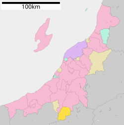 Location of Yuzawa in Niigata