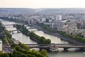 L'île aux Cygnes vue de la tour Eiffel.