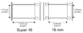 16mm film common formats