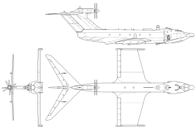 vue en plan de l’avion