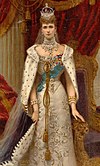 Alexandra of Denmark in coronation robes