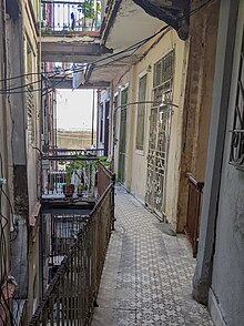 Hallway of a casa particular in Havana in 2023