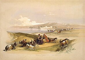 רועי צאן ליד איסדוד, ציור של דייוויד רוברטס, 1839