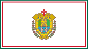 Veracruz de Ignacio de la Llave (Official flag of the government, but unofficial flag of the state)