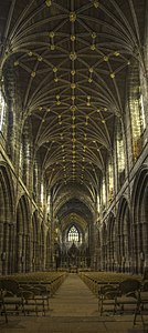 Lierne vault in the nave of Chester Cathedral