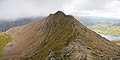 Image 6 Crib Goch Photo: David Iliff Crib Goch is an arête in Snowdonia national park, Wales, reaching 923 m (3,028 ft) above mean sea level. It is a popular destination for mountaineering, but even experienced climbers have suffered fatalities on it. It is also the wettest spot in the United Kingdom, with an average of 4,473 millimetres (176.1 in) rainfall a year over the past 30 years. More featured pictures