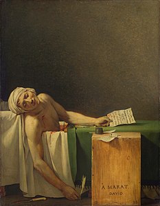 The Death of Marat, by Jacques-Louis David