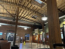 Interior waiting area of Durham Station.