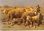 Schafe im Pferch (Sheep in the Fold), 1887