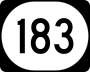 Iowa Highway 183 marker