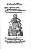 Иллюстрация издания «Книга о женских костюмах» (Frauen-Trachtenbuch). 1586. Ксилография