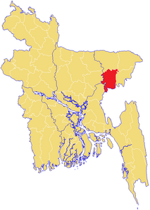 Distretto di Habiganj – Localizzazione