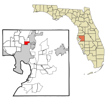 Location in Hillsborough County and the state of Florida