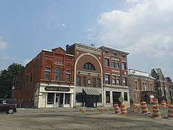 Buildings in Hudson Falls, July 2014