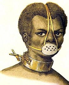 חסם פה על עבד שחור בברזיל, 1839