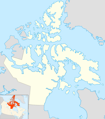 Location map Canada Nunavut