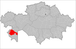 Distretto di Mangghystau – Localizzazione