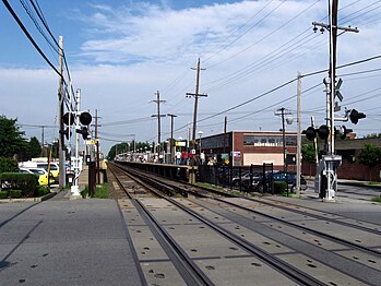 One of the grade crossings before replacement