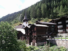 Niederwald village in Goms