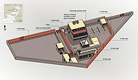 ウサーマ・ビン・ラーディン邸宅敷地内の見取図（2011年CIA撮影）