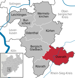 Overath – Mappa