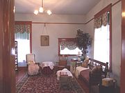 The living room of the Smurthwaite House, which was built in 1897.
