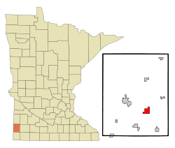 Location of Hatfield, Minnesota