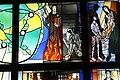The Martyrdom of Edith Stein depicted in a stained glass work by Alois Plum, in Kassel, Germany