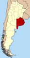 Mapa han Argentina nga nagpapakita han Provincia de Buenos Aires
