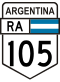 National Route 105 shield}}