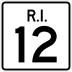 Route 12 marker