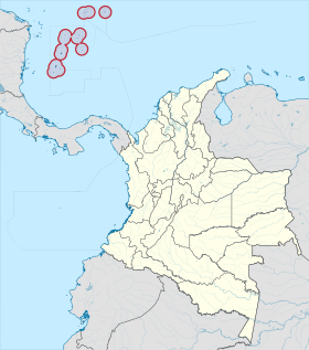 Localisation de San Andrés, Providencia et Santa Catalina