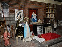 Images of saints at the museum