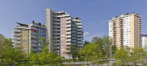 Romeo & Džulija, apartmani visokogradnje, Štutgart-Rot (1954–59)