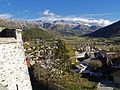 Vue sur la vallée de la Blanche près de Seyne