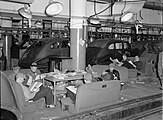 Sitdown strikers in the 1937 General Motors strike in Flint Michigan