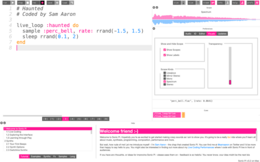 Screenshot di Sonic Pi