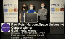 Harbour.Space students and SWERC winners: Marco Meijer, Danil Zashikhin and Maksym Oboznyi