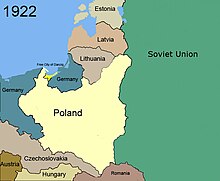 Territorial changes of Poland, 1922.