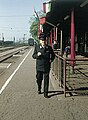 Dombóvár's railway station, 1973