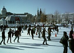 Patinoire au parc du Bassin Bonsecours