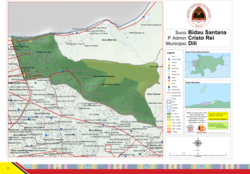 Map of Bidau Santana