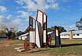 Skulptur auf dem Gelände des Bonegilla Migrant Camp