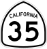 State Route 35 marker