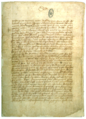 Letter to Manuel I of Portugal by Pêro Vaz de Caminha reporting the discovery of Brazil (1 May 1500)