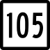 Route 105 marker