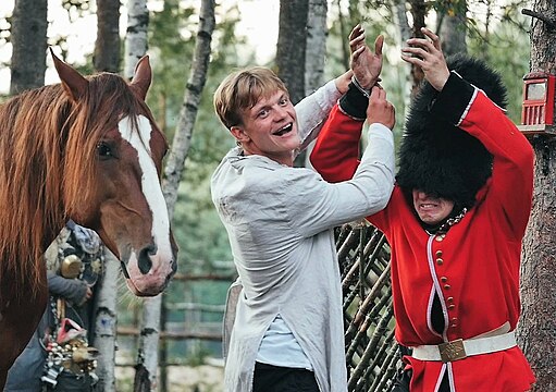 Выступление конно-драматического театра «ВелесО». 2018 год