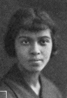 Edith Player at age 17, a young African-American woman wearing her hair in a 1920s bob with bangs.