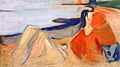 『メランコリー』（ラインハルト・フリーズ）1906-07年。テンペラ、キャンバス、90 × 160 cm。ベルリン美術館（新ナショナルギャラリー）。